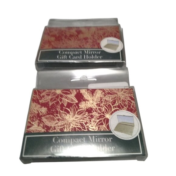 Lady Jayne Ltd Compact Mirror/Gift Card Holder Lot Of 4 Christmas NEW Holiday - Picture 2 of 7